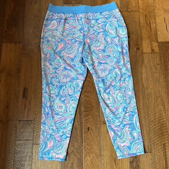 NWT Lilly Pulitzer UPF 50+ Luxletic 28" Run Around Pant - XL - Picture 2 of 7